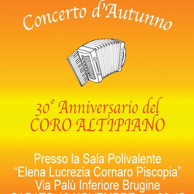 30° CONCERTO D&#8217;AUTUNNO