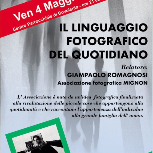 Bovolenta – Il linguaggio fotografico del  quotidiano