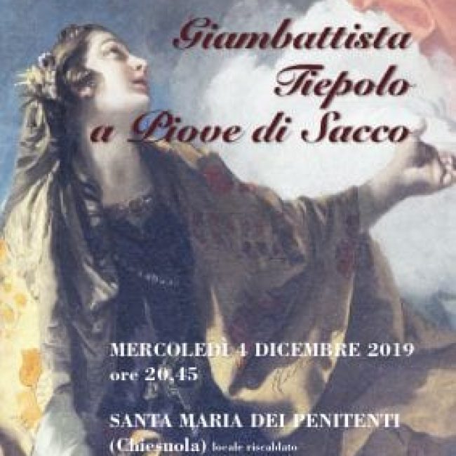 Presentazione del libro &#8220;Giambattista Tiepolo a Piove di Sacco&#8221;