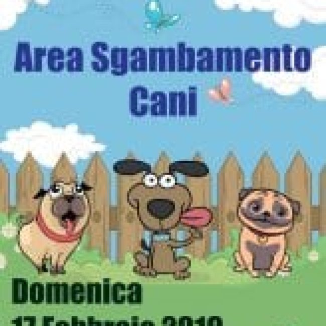 Inaugurazione area sgambamento cani &#8211; 17 febbraio 2019 ore 10.00