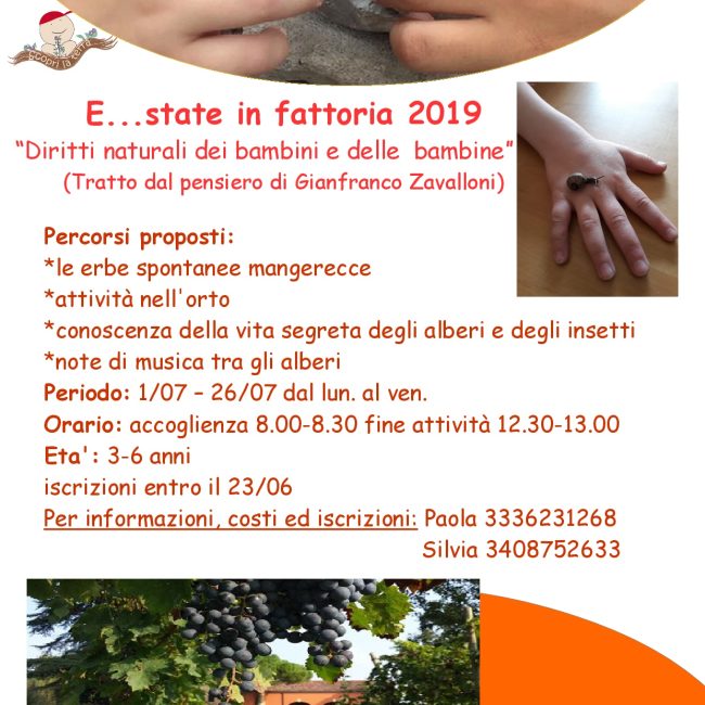 E&#8230;..state in fattoria