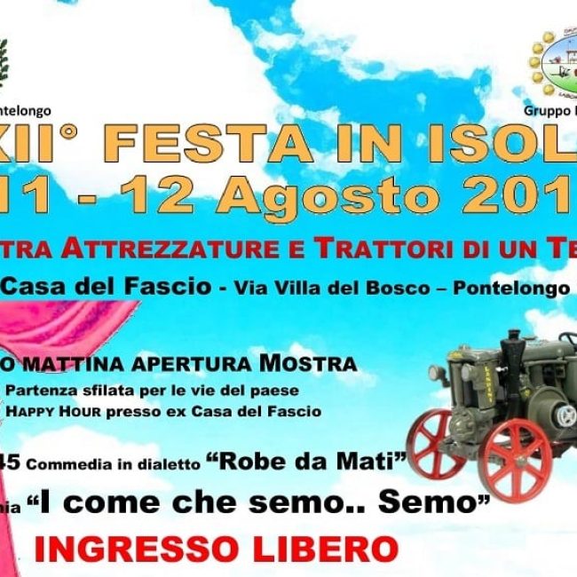 FESTA IN ISOLA 2018
