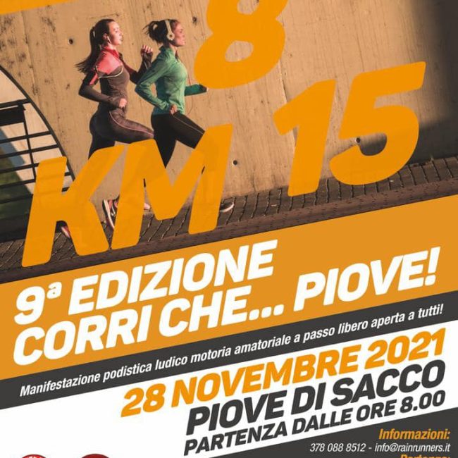 Corri che Piove – 9^ Edizione 2021
