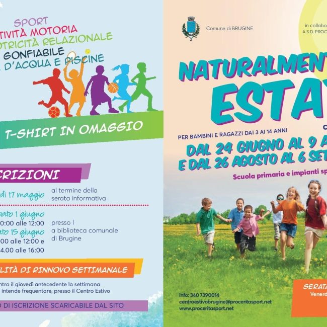 CENTRI ESTIVI 2019 "NATURALMENTE ESTATE"