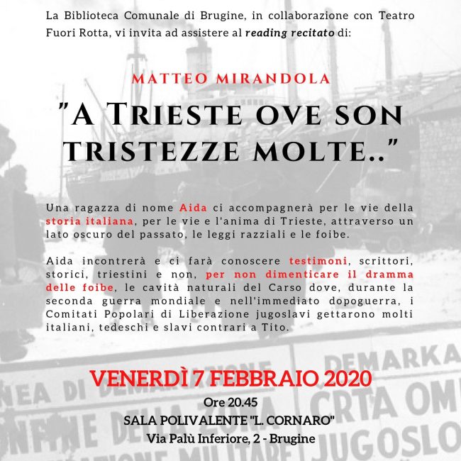 "A TRIESTE OVE SON TRISTEZZE MOLTE.."