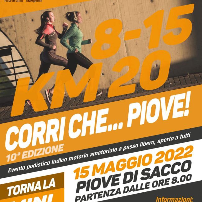 Corri che piove 2022 – 10^ edizione