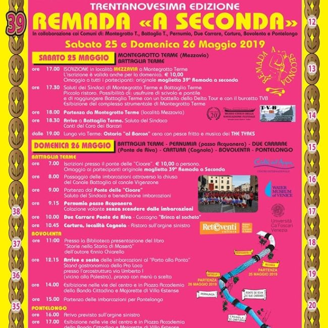 39° REMADA "A SECONDA" – Edizione 2019